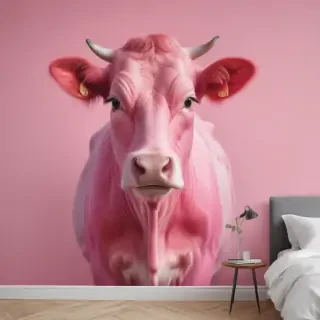 pink cow print wallpaper