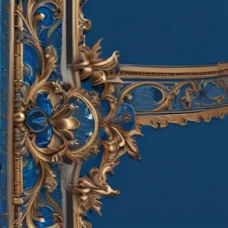 blue border design
