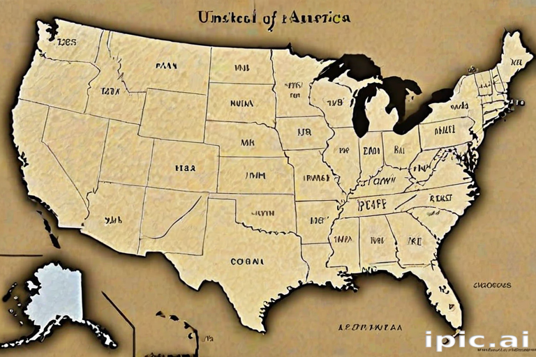 map of united states of america