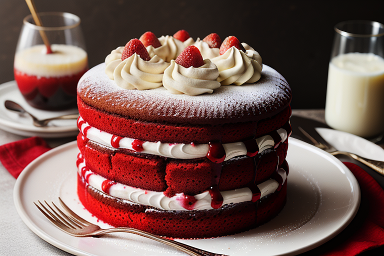 red velvet tres leches cake