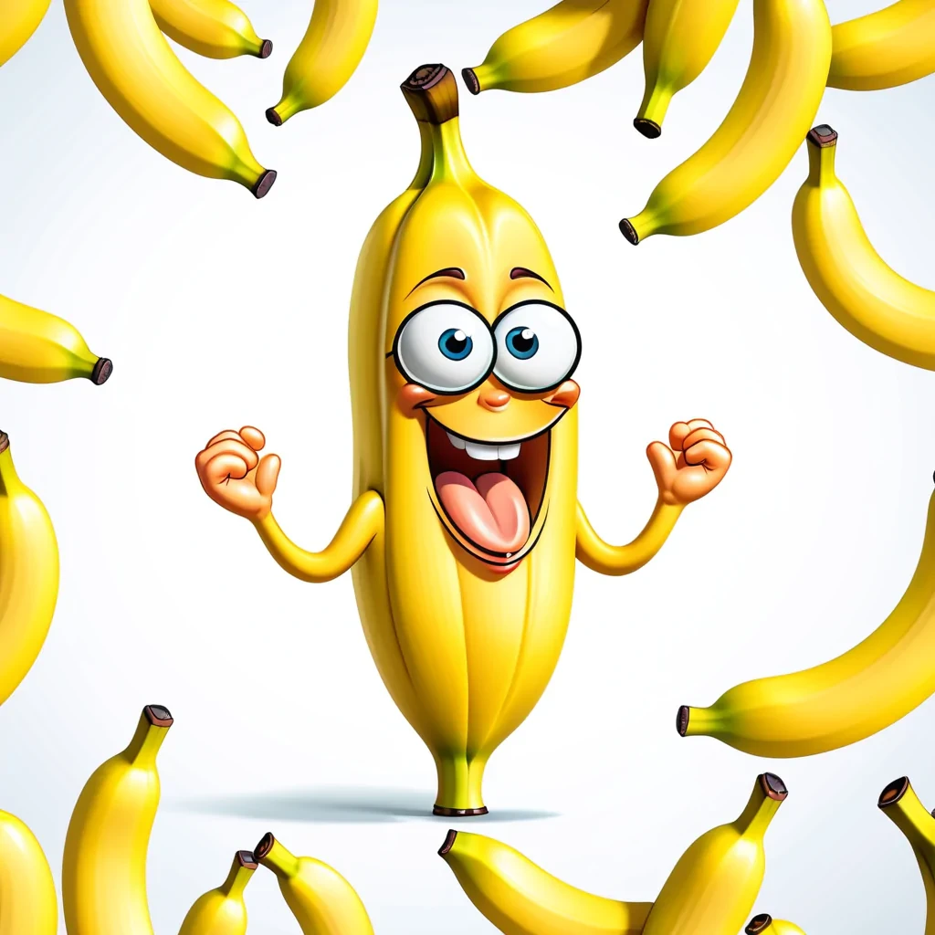 cartoon banana