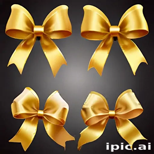 gold ribbon clipart