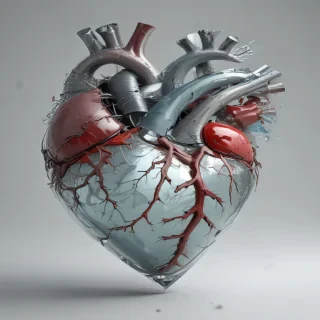 transparent broken heart
