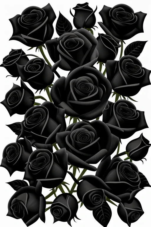 black roses background
