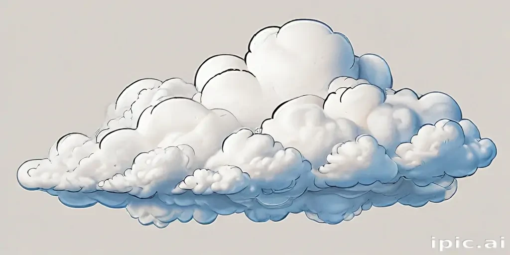 cartoon cloud drawing