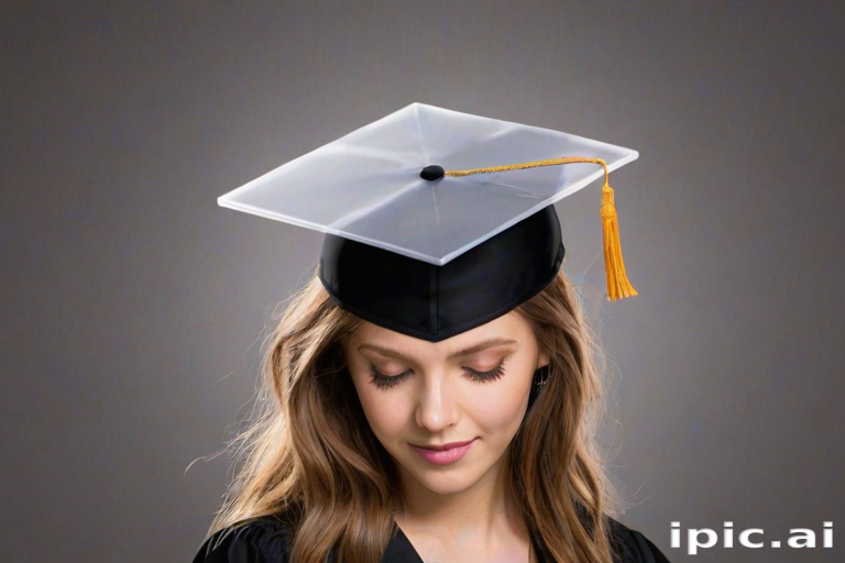 transparent graduation cap