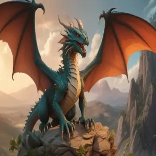 cartoon drawing of a dragon