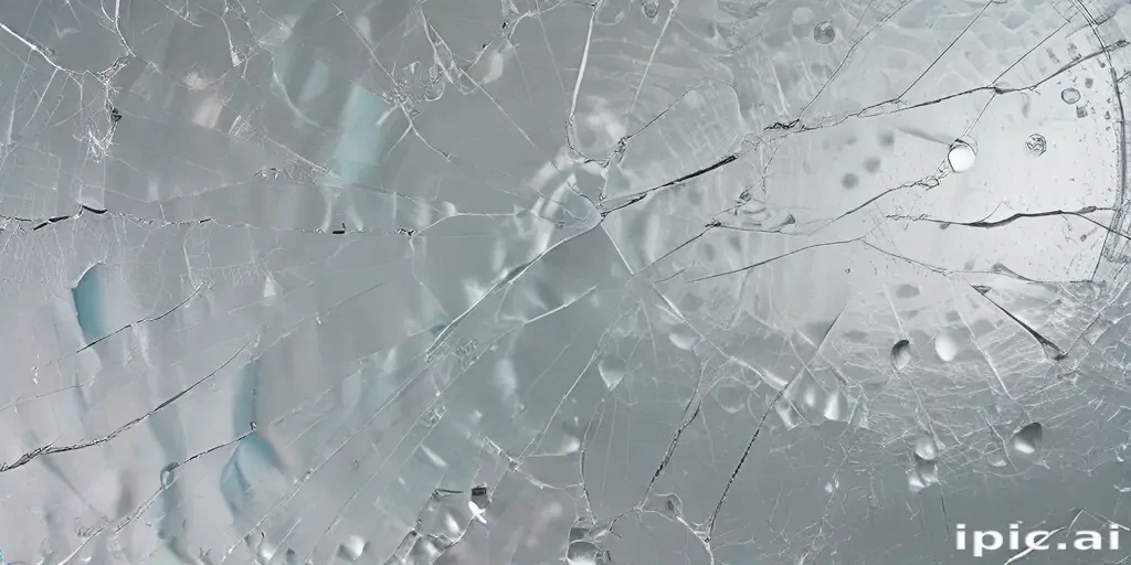 cracked glass transparent