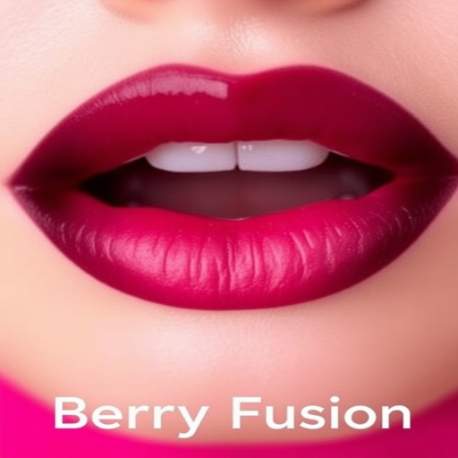 Gradient ombre lips fading from deep burgundy to soft pink, known as "Berry Fusion," creating a bold and eye-catching statement