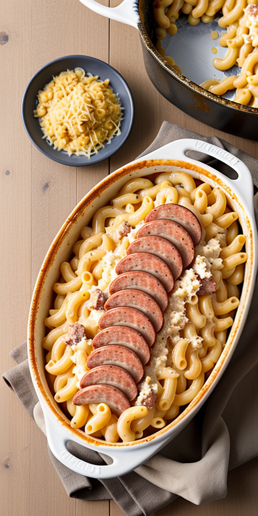 smoked sausage mac and cheese