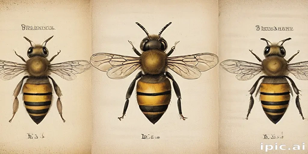 free vintage bee printables