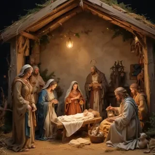free christmas nativity scene