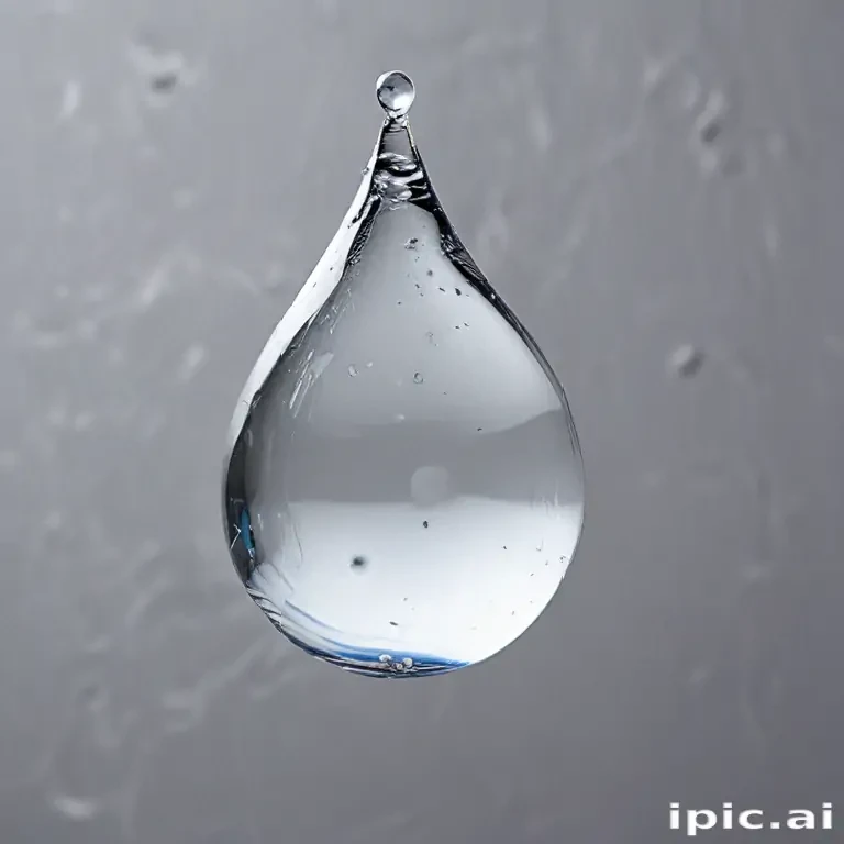 transparent water drop