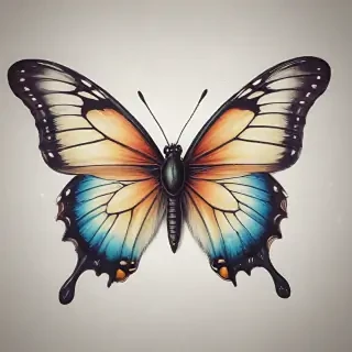 buterfly sketch