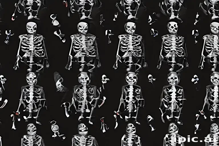 skeleton background