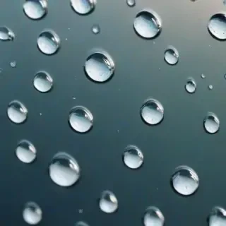 water droplets transparent
