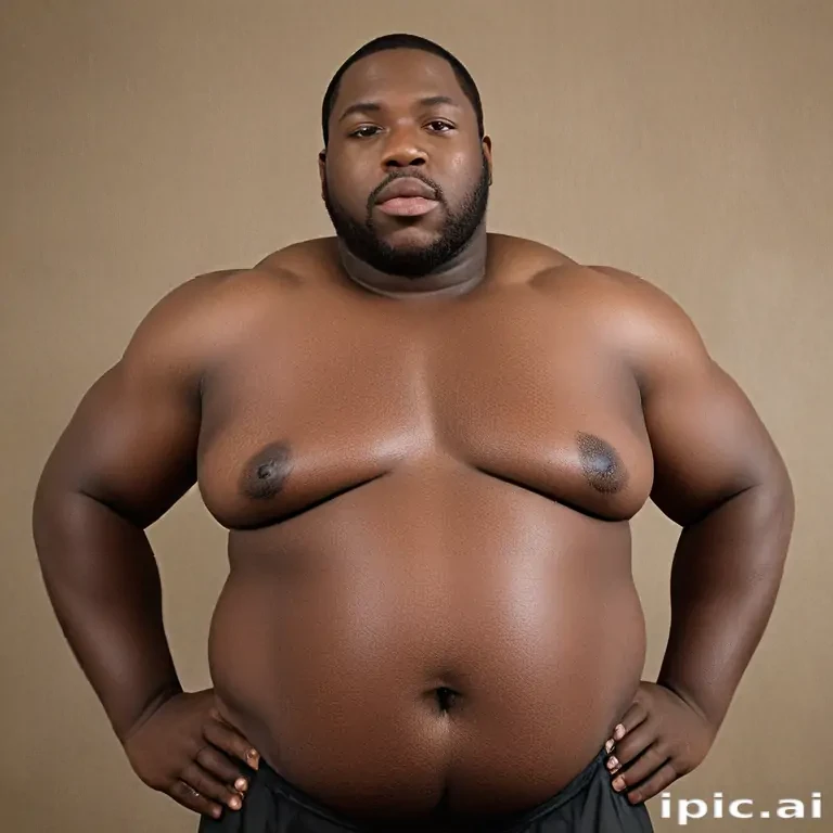 black fat man