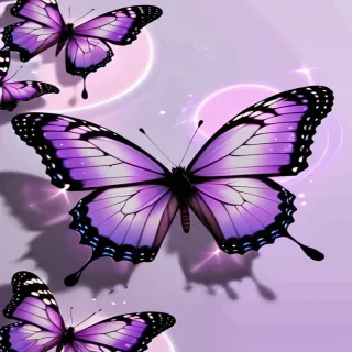 aesthetic purple butterfly