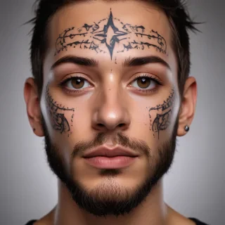 face tattoo png