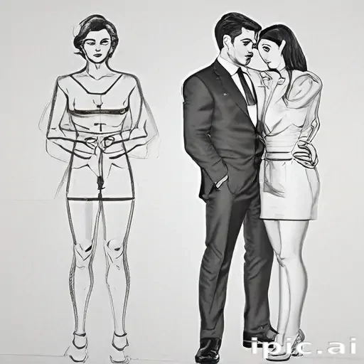 couple drawing poses