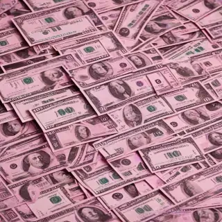pink money background