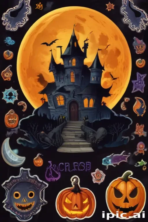 halloween stickers png