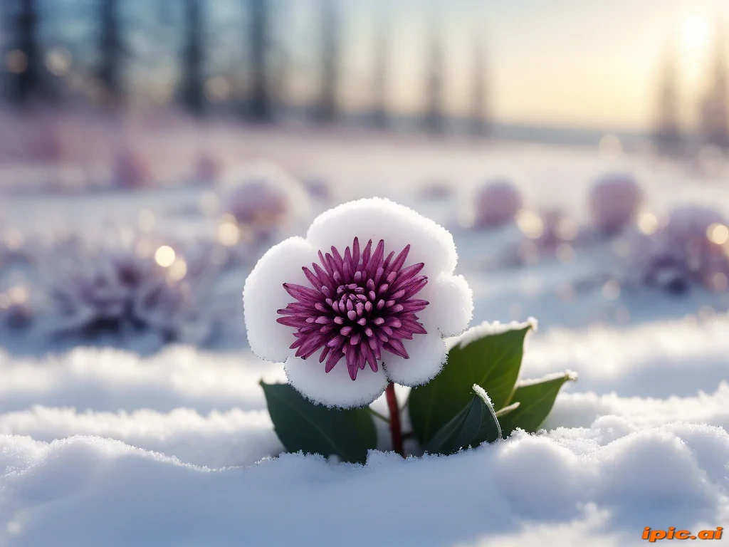 winter flower wallpaper background