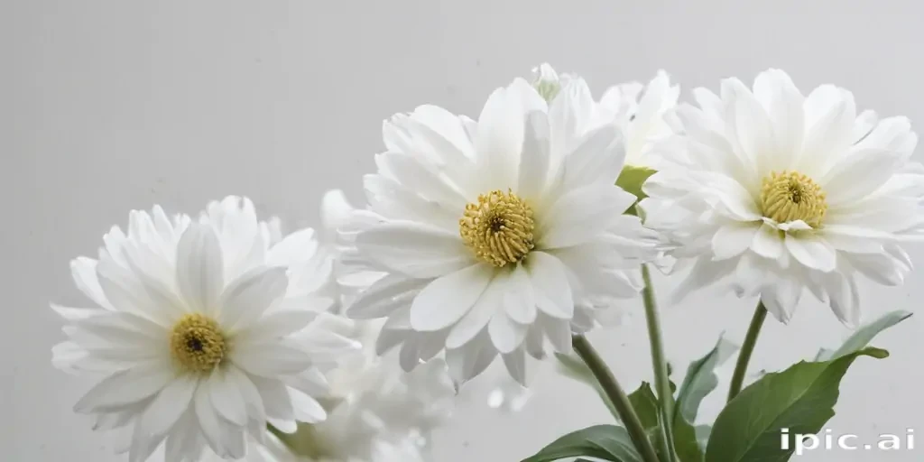 flower white background