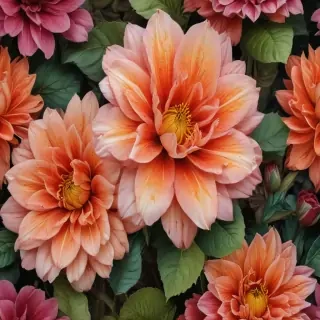 flower line work