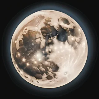 transparent moon
