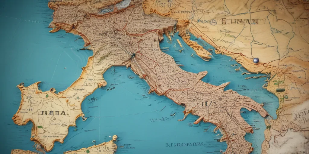 map of italy