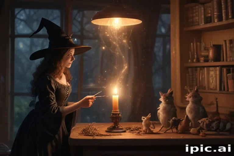 vintage witch art