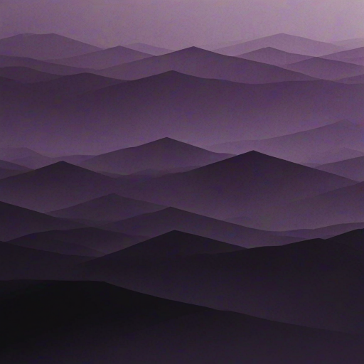 create an abstract geometric pattern using dark shades of purple and black with a subtle gradient effect resembling a foggy landscape