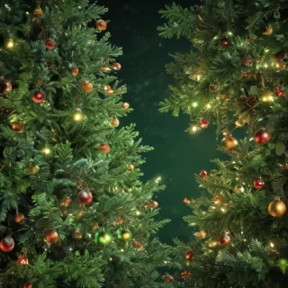 green christmas bg