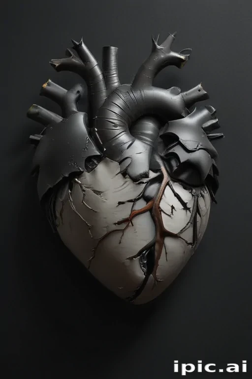 broken heart black