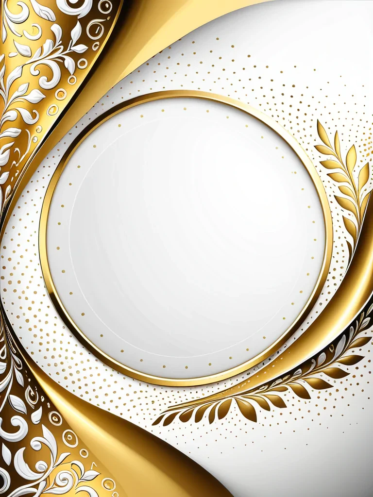 white and gold background