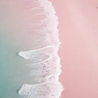 pastel pink beach wallpaper