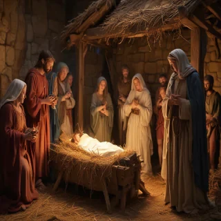 images of the manger scene