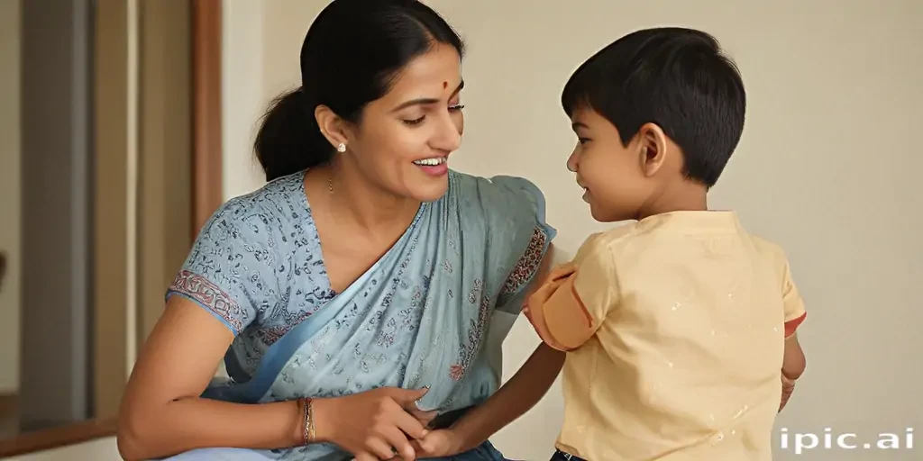 indian mom and son