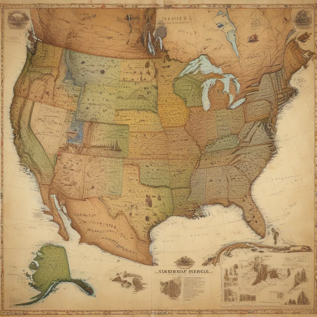 map of united states of america