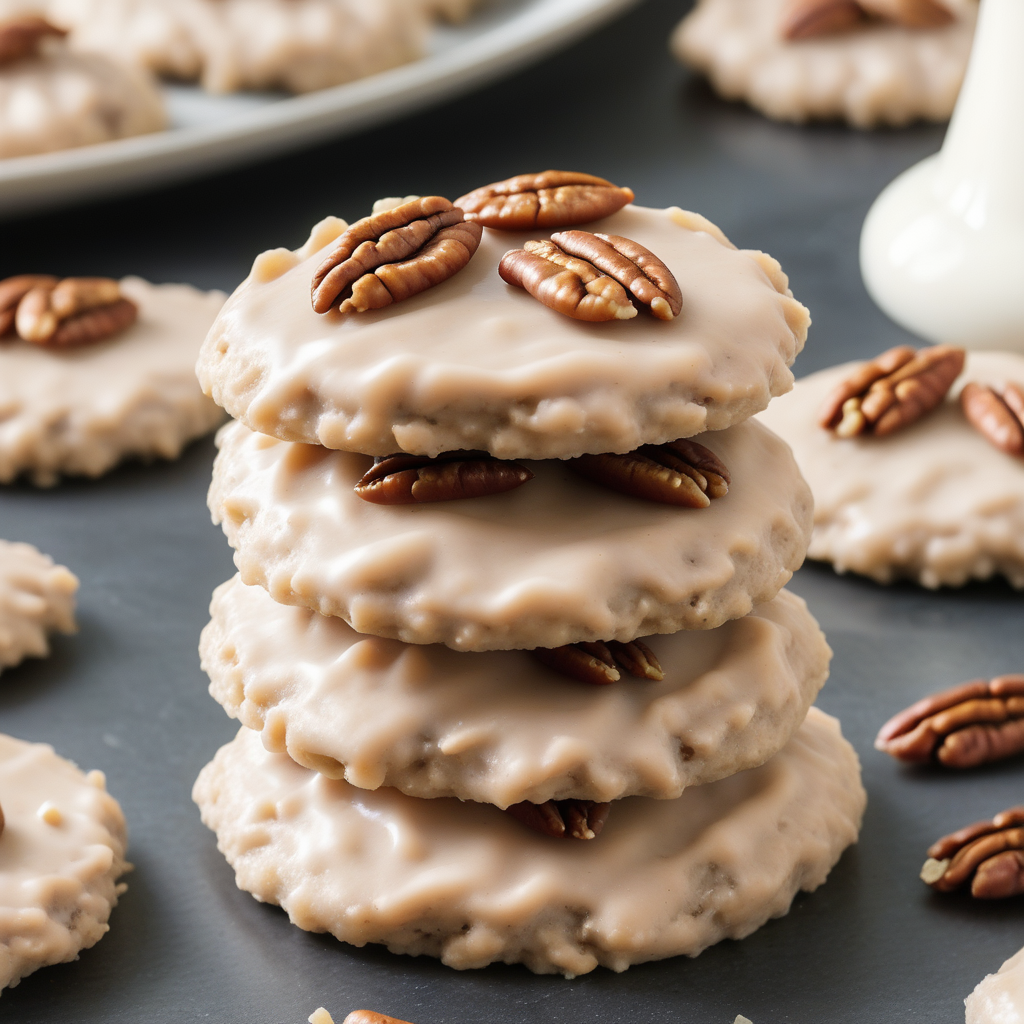 no bake pecan praline cookies