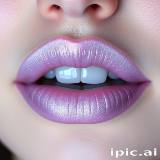 Frosted lilac lips with a pearlescent sheen, "Twilight Shimmer" boasts a cool-toned iridescence and a plumping effect for a ethereal, otherworldly appearance