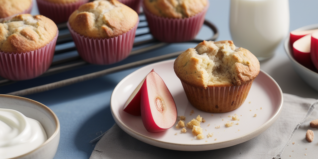 rhubarb muffins with sour cream