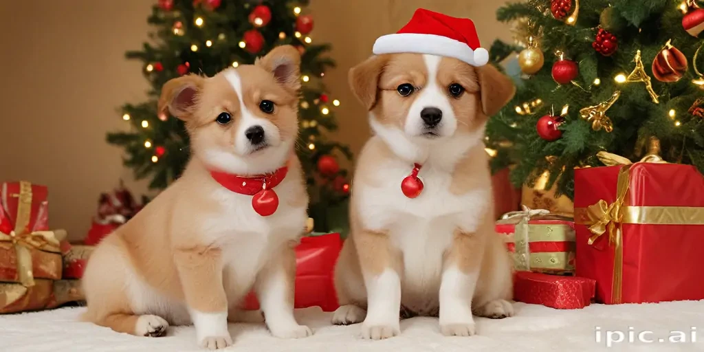 christmas wallpaper dogs