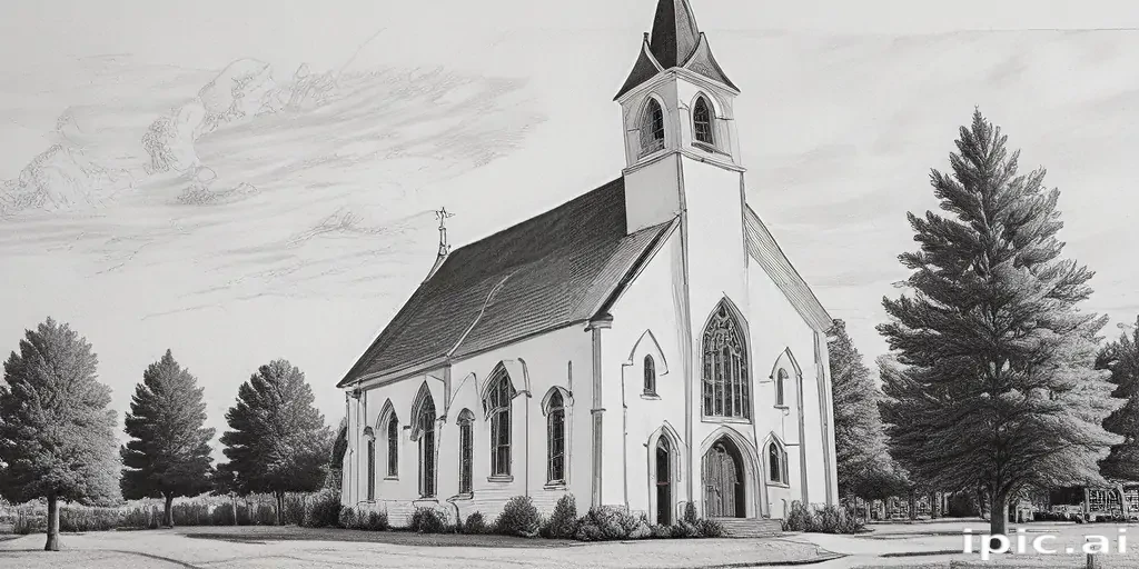 church drawing