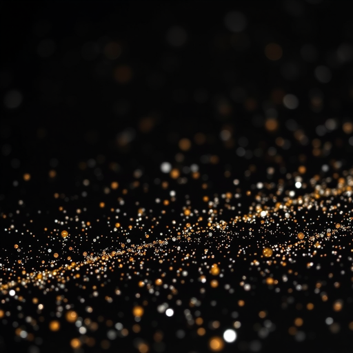 black with glitter