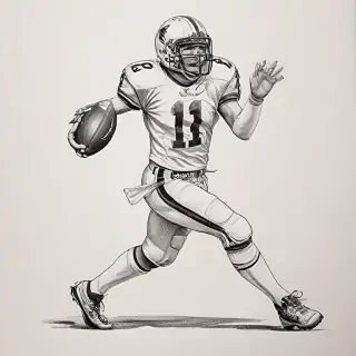 football drawing