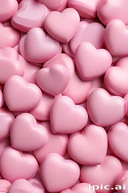 pink hearts aesthetic
