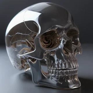 transparent skull