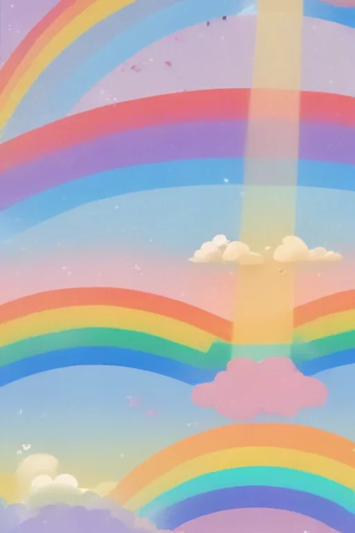cute rainbow background